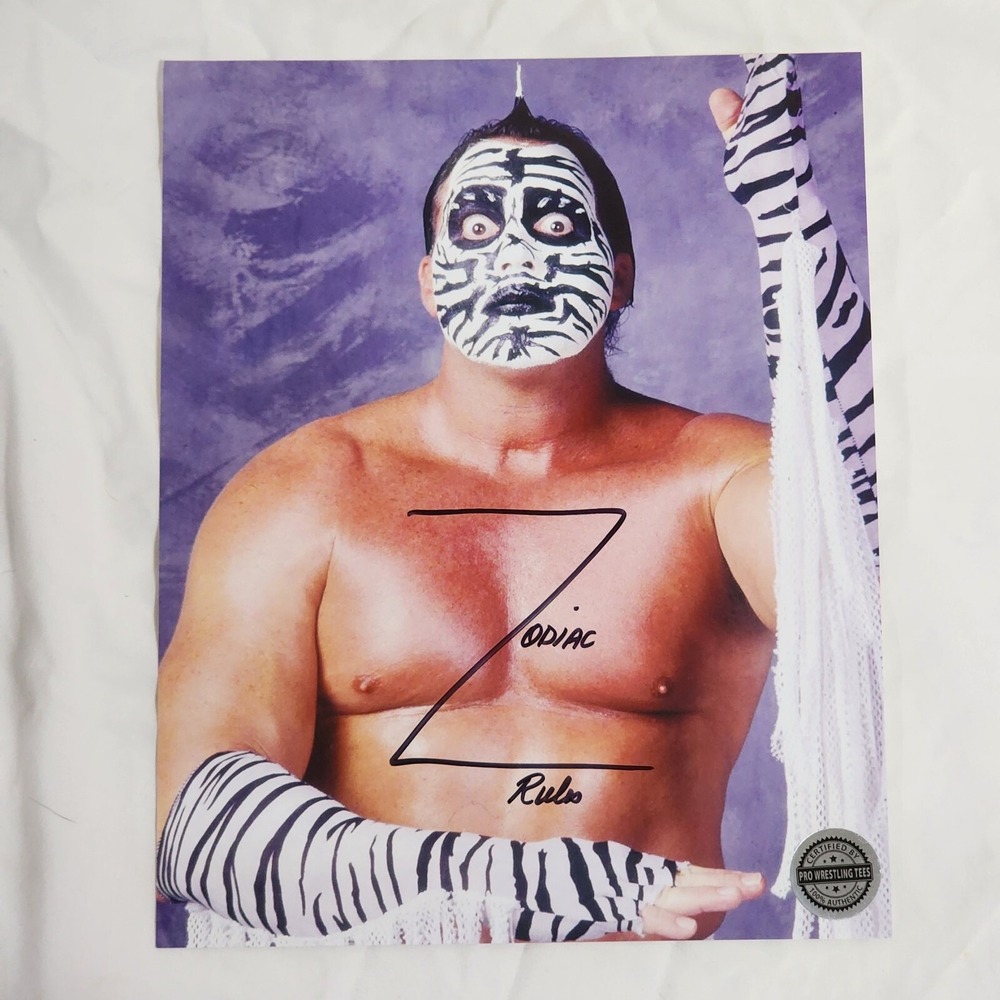 Pro Wrestling Crate ZODIAC Rules Autographed Photo Signed 8x10 New